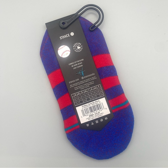 NWT Stance Philadelphia Phillies Twist No Show Socks, Size Medium - COPY - Picture 5 of 10